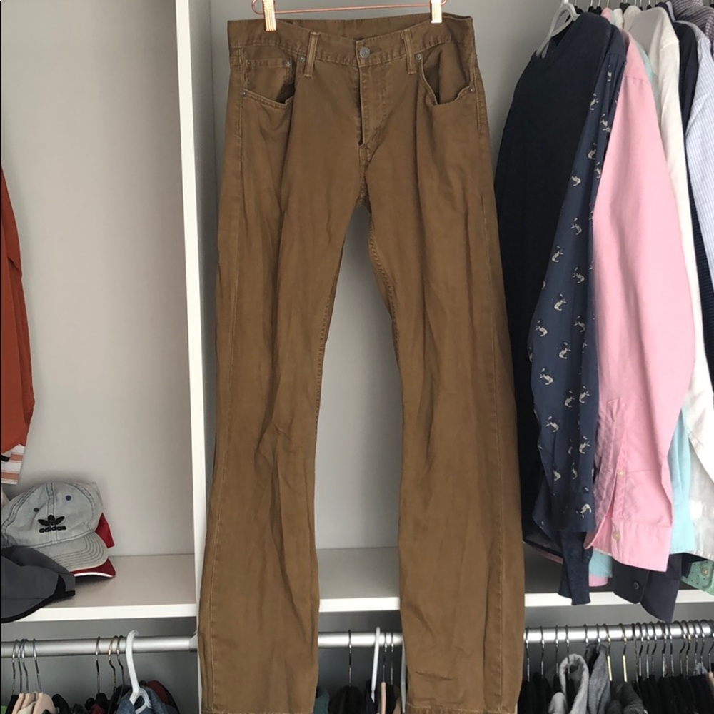 Levi 514 Tan Jeans W 33 L 34